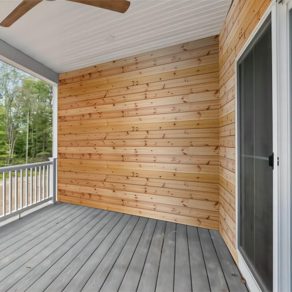 eJoy 94" L x 5.375" W Indoor/Outdoor Wood Shiplap Paneling, Panels for